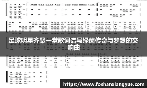 足球明星齐聚一堂歌词谱写绿茵传奇与梦想的交响曲